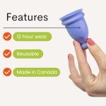 Bfree Menstrual Cup - Reusable Period Cup Leak-Free Eco-Friendly Tampon/Pad Alternative Feminine Hygiene Product for Menstruating Teens, Women