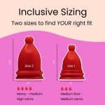 Bfree Menstrual Cup - Reusable Period Cup Leak-Free Eco-Friendly Tampon/Pad Alternative Feminine Hygiene Product for Menstruating Teens, Women