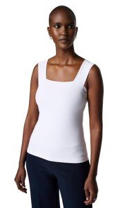 Joseph Ribkoff Womens Square-Neck Cami Style 143132J Color White Size 06