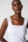 Joseph Ribkoff Womens Square-Neck Cami Style 143132J Color White Size 06