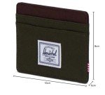 Herschel Supply Co. Charlie Cardholder, Ivy Green/Chicory Coffee, Ivy Green/Chicory Coffee