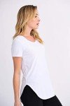 Joseph Ribkoff Womens Classic Tee Style 183220J Color White Size 20