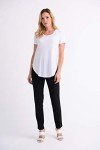 Joseph Ribkoff Womens Classic Tee Style 183220J Color White Size 20