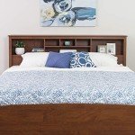 Prepac King Bookcase Headboard, Cherry