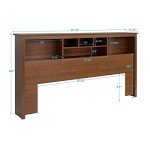 Prepac King Bookcase Headboard, Cherry