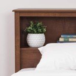 Prepac King Bookcase Headboard, Cherry