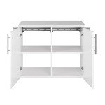 Prepac HangUps 2-Door Wall Mounted Garage Base Storage Cabinet, Work Table Storage Organizer Cabinet, 30" W x 24" H x 16" D, White