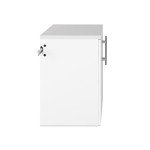 Prepac HangUps 2-Door Wall Mounted Garage Base Storage Cabinet, Work Table Storage Organizer Cabinet, 30" W x 24" H x 16" D, White