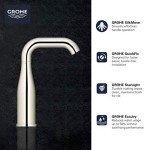 GROHE 23485A0A Essence Single Hole Bathroom Faucet with Single Handle, Size Medium, Brass, Hard Graphite