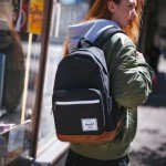 Herschel Supply Co. Pop Quiz Backpack, Black/Tan, One Size, Pop Quiz Backpack