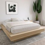 Nexera Marconi Platform Bed Frame, Tan, Queen
