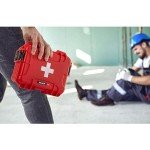 Nanuk 903 Waterproof First Aid Prepper Survival Gear Dust and Impact Resistant Case - Empty - Red - Made in Canada