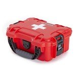 Nanuk 903 Waterproof First Aid Prepper Survival Gear Dust and Impact Resistant Case - Empty - Red - Made in Canada