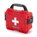 Nanuk 903 Waterproof First Aid Prepper Survival Gear Dust and Impact Resistant Case - Empty - Red - Made in Canada