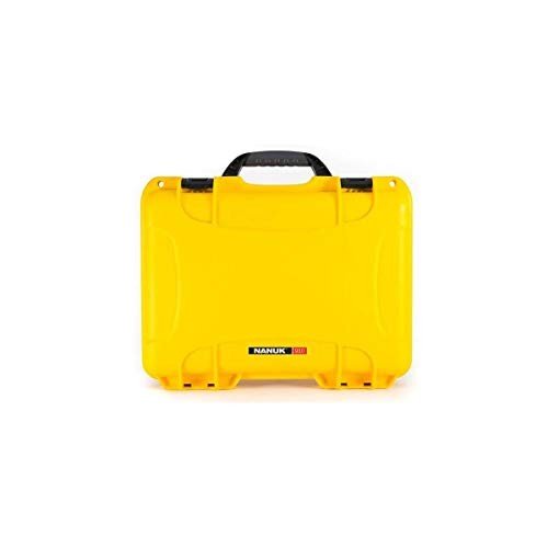 Nanuk 910 Waterproof Hard Case with Foam Insert - Yellow - Made in Canada