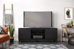 Nexera 72-Inch Tv Standwith 2-Doors, Black, 72-Inch