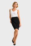 Joseph Ribkoff Womens Pencil Skirt Style 153071J Color Black Size 12