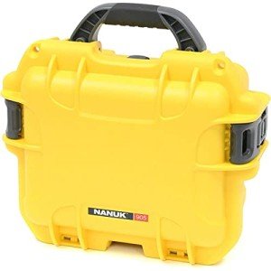 Nanuk 905 Waterproof Hard Case with Foam Insert - Yellow - Made in Canada