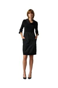 Joseph Ribkoff Womens Sweater Dress Style 173444 Black Size 14