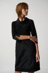 Joseph Ribkoff Womens Sweater Dress Style 173444 Black Size 14
