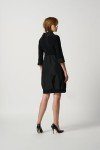 Joseph Ribkoff Womens Sweater Dress Style 173444 Black Size 14