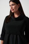 Joseph Ribkoff Womens Sweater Dress Style 173444 Black Size 14