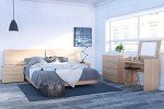 Nexera James Nightstand with 2-Drawers, Tan, 24-Inch