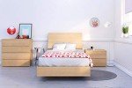Nexera James Nightstand with 2-Drawers, Tan, 24-Inch