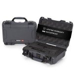 NANUK 909 Hard Case with Custom Foam Insert for Glock, IP67 Waterproof & Crushproof, Rugged Construction for Ultimate Protection, Made in Canada – Graphite (12.6” x 9” x 4.4”)