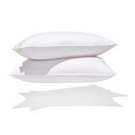 Canadian Down & Feather Co. - 2 Pack Firm Support Hutterite Down Perfect Pillow Standard Size - 400 TC Shell 100% Cotton - Made in Canada