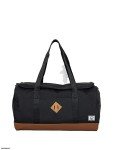 Herschel Supply Co. Heritage Duffle, Black/Saddle Brown, Standard-40L