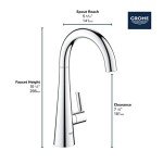 GROHE 30026DC2 Zedra Water Filter Kitchen Faucet Supersteel (Stainless Steel)