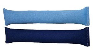 West Coast Pet Products 15inch (2-Pack) Catnip Cat Kicker Toys/Kitty Kick/Cat-Nip Kick Sticks (Dark Denim - Light Demim) (Kickers Filled 1 oz Premium Canadian Catnip), (2-Pk) Dark Denim - Light Denim