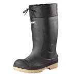 Baffin Unisex TITAN Industrial Waterproof Protective Steel Safety Toe & Plate Slip-On Boots with Removable Inner Boot System, Black/Amber, 9