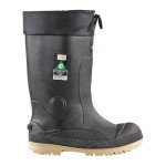 Baffin Unisex TITAN Industrial Waterproof Protective Steel Safety Toe & Plate Slip-On Boots with Removable Inner Boot System, Black/Amber, 9