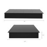 Nexera Valere Platform Bed, Black, Full