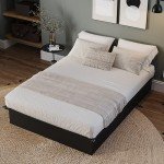 Nexera Valere Platform Bed, Black, Full