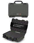 NANUK 909 Hard Case with Customizable Cubed Foam, IP67 Waterproof & Crushproof, Rugged Construction for Ultimate Protection, Made in Canada – Olive (12.6” x 9” x 4.4”)