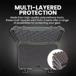 NANUK 909 Hard Case with Customizable Cubed Foam, IP67 Waterproof & Crushproof, Rugged Construction for Ultimate Protection, Made in Canada – Olive (12.6” x 9” x 4.4”)
