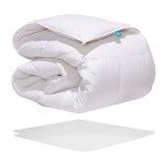Canadian Down & Feather Co. - Summer Weight White Goose Down Duvet Twin Size - 260 TC Shell 100% Cotton - Filled in Canada