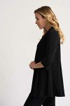 Joseph Ribkoff Womens Long Line Cover Up Style 201547J Color Black Size 12