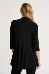 Joseph Ribkoff Womens Long Line Cover Up Style 201547J Color Black Size 12