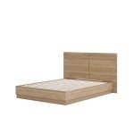 Nexera Milano Platform Bed Set, Brown, Double
