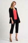 Joseph Ribkoff Womens Long Line Cover Up Style 201547J Color Black Size 12