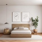 Nexera Milano Platform Bed Set, Brown, Double