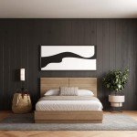 Nexera Milano Platform Bed Set, Brown, Double