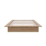 Nexera Malibu Bed Frame, Brown, Queen