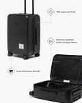 Herschel Supply Co. Heritage Hardshell Luggage, Black, Carry-On 21-Inch