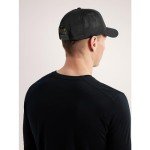 Arc'teryx Bird Curved Brim Trucker Hat | Curved-Brim Performance Trucker, Black, One Size