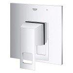 GROHE 14469000 Eurocube Pressure Balance Valve Trim with Cartridge, Starlight Chrome